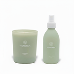 Harmonea Starter Duo – bundel met geurkaars en roomspray, fris en fruitig