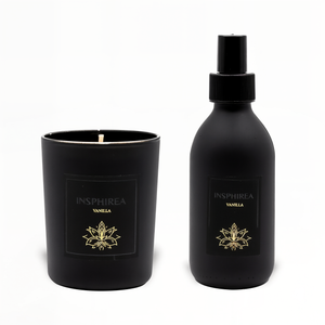 Reposea Starter Duo – bundel met geurkaars en roomspray, warm en cozy - weergave 1